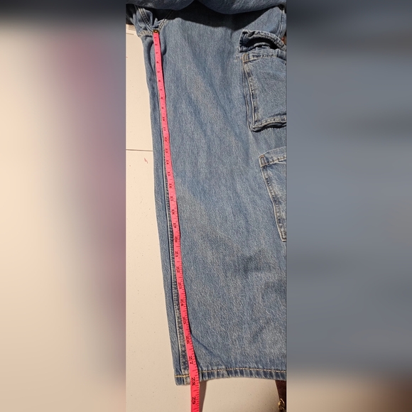 Old Navy Blue Flare Wide Leg Jeans - Picture 8 of 11